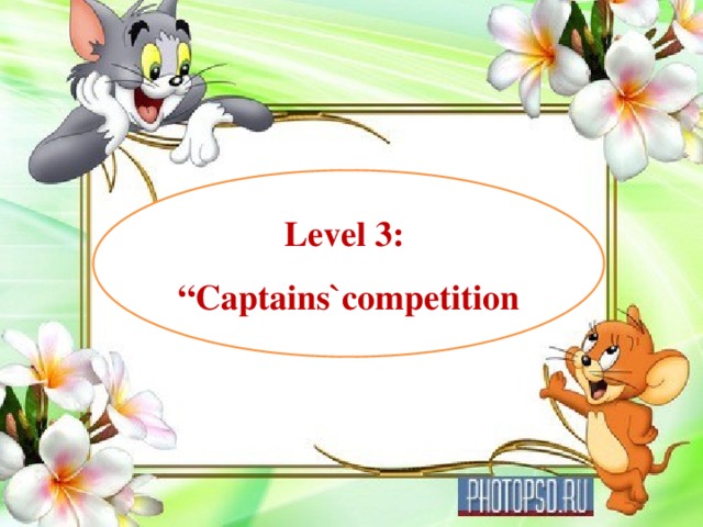 Level 3: “ Captains`competition