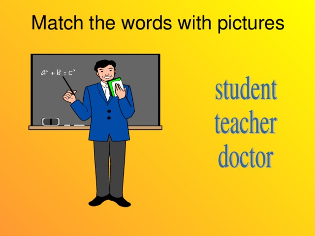 Match the words with pictures