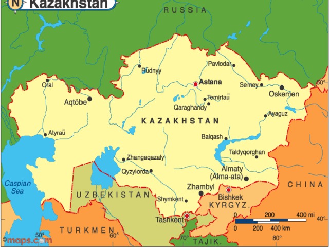 Kazakhstan is a big country. Its total area is 1,049,200 sq miles.    Kazakhstan is a big country. Its total area is 1,049,200 sq miles.