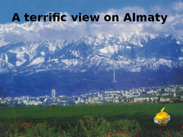 A terrific view on Almaty