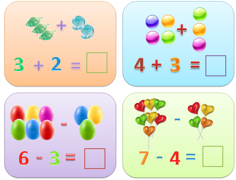 Арифметическая задача для дошкольников в картинках