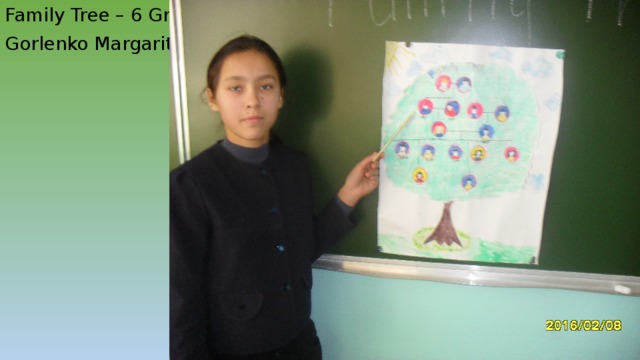 Family Tree – 6 Grade Gorlenko Margarita