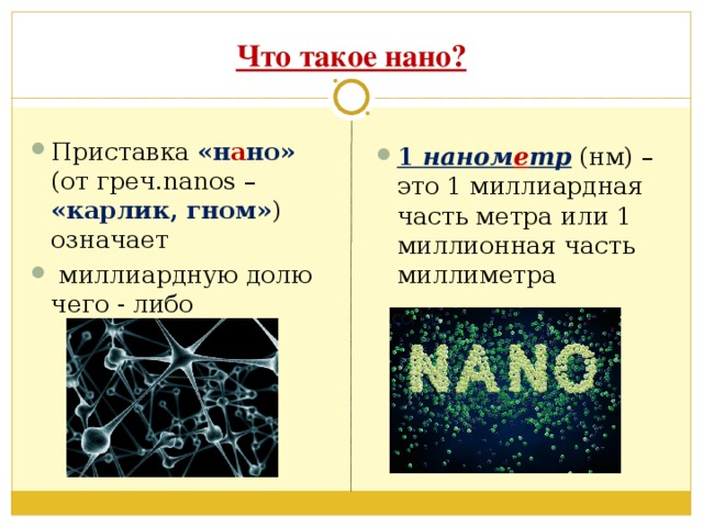 Что такое нано?