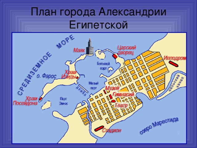 План города Александрии Египетской