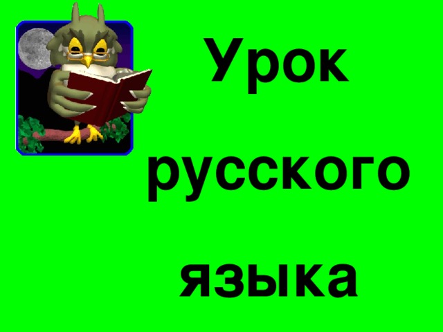 Урок  русского  языка