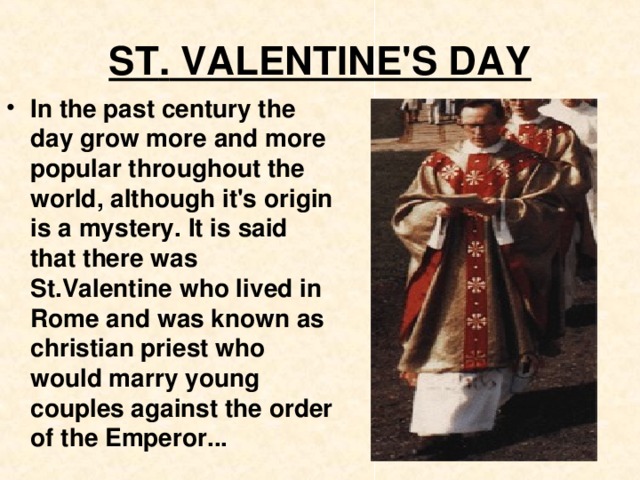 ST . VALENTINE'S DAY