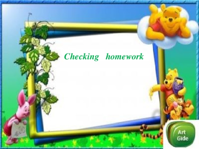 Checking homework