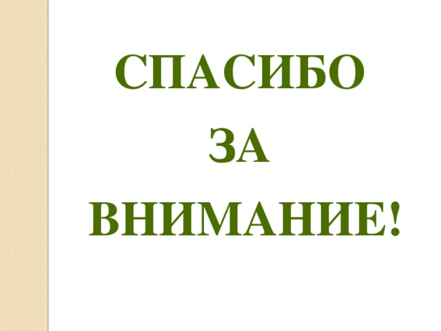 Спасибо  за  внимание!