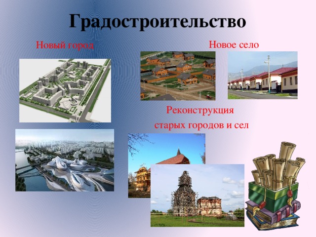 Градостроительство Новое село Новый город Реконструкция старых городов и сел