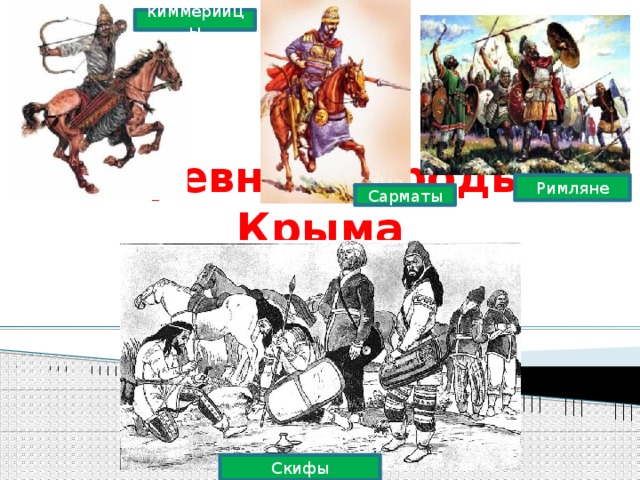 Сарматы и римляне. Древние народы Крыма Скифы. Древние народы Крыма киммерийцы. Скифы и римляне.