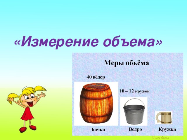 «Измерение объема»