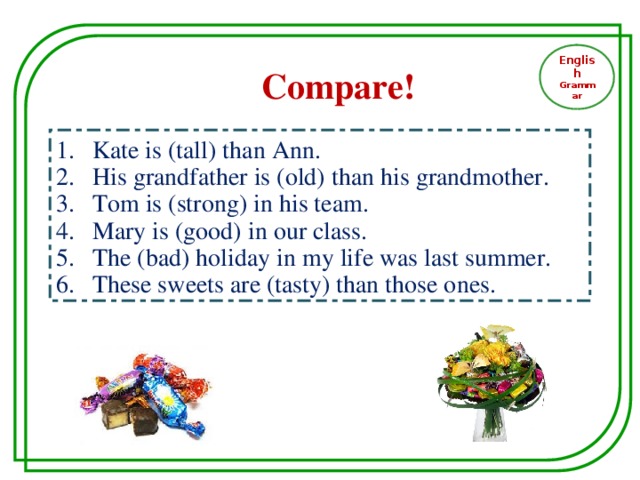 English Grammar Compare!