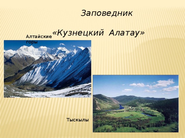Заповедник «Кузнецкий Алатау» Алтайские горы Тыскылы