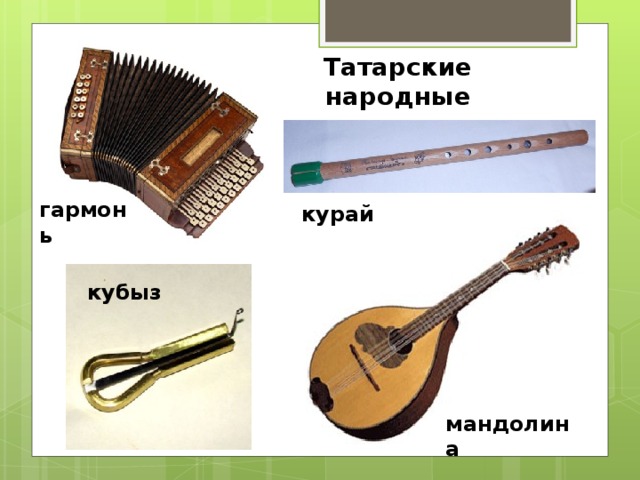 Татарские народные инструменты гармонь курай кубыз мандолина