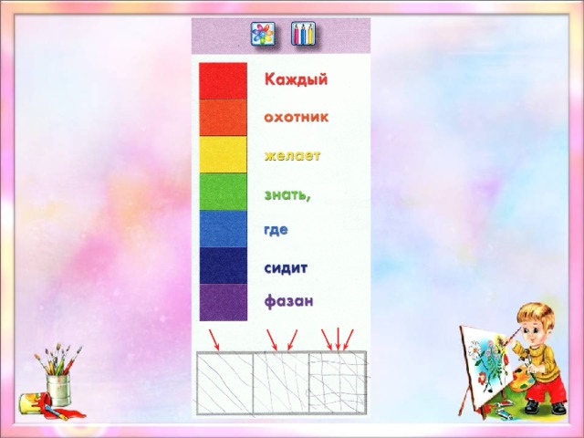 1 класс урок изо презентация радуга