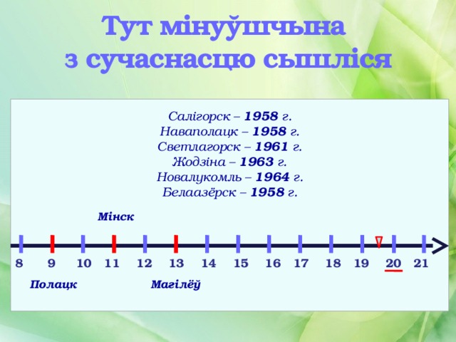 Стужка часу план конспект