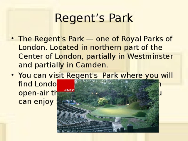 Regent’s Park