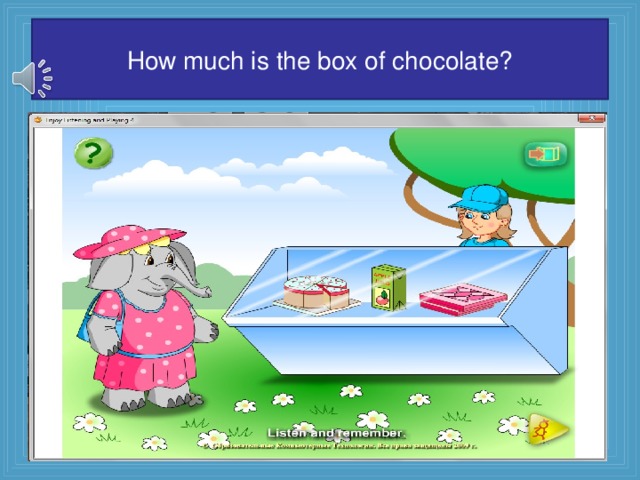 How much is the box of chocolate?