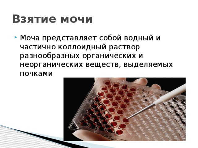 Взятие мочи