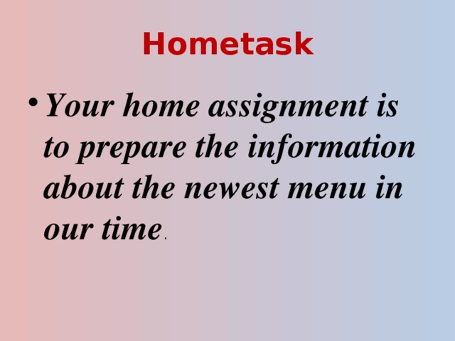 Hometask