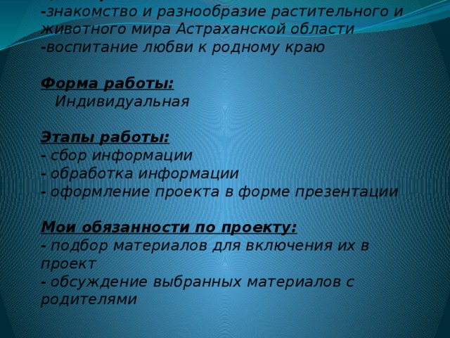 Проект разнообразие природы родного края проект