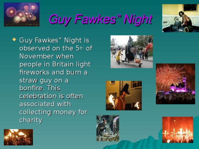 Guy Fawkes” Night