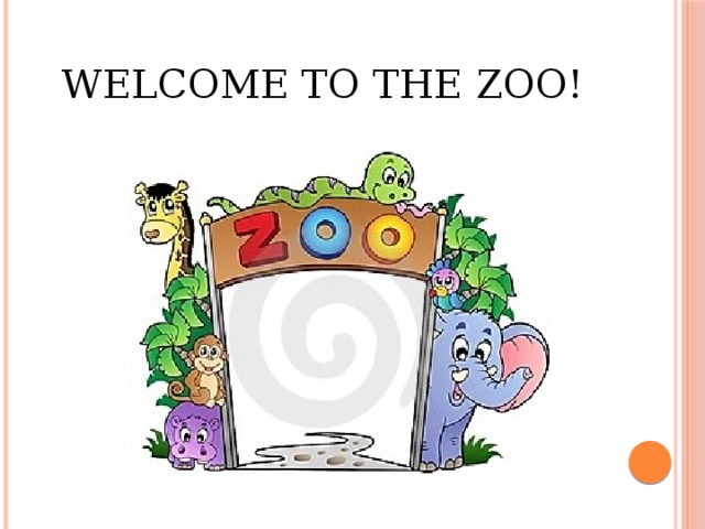 Welcome to the zoo!