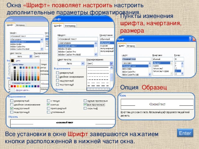 Word обеспечивает форматирование документов на пяти различных уровнях