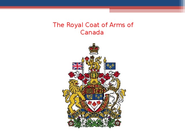 The Royal Coat of Arms of Canada  