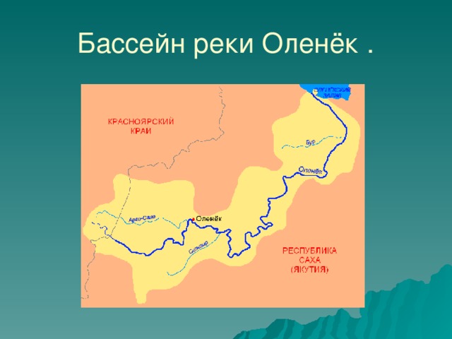 Бассейн реки Оленёк . 