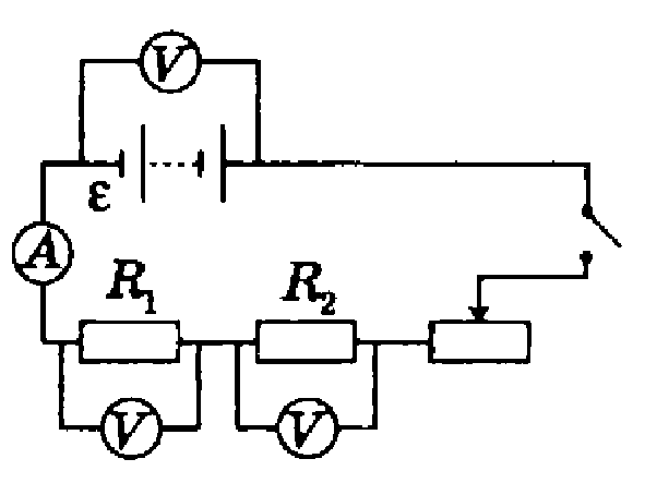 Определите схему соответствующую собранной цепи. Параллельное соединение реостата и резистора. Соберите цепь для изучения параллельного соединения резисторов. Исследуется электрическая цепь собранная по схеме представленной. Электрические цепи с двумя резисторами рлаборатонаяработа.