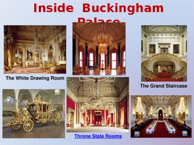 Inside Buckingham Palace The White Drawing Room The Grand Staircase Throne State Rooms 