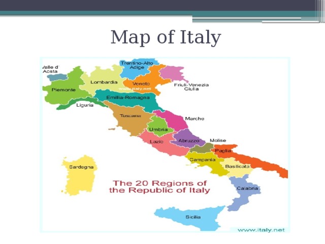 Map of Italy 
