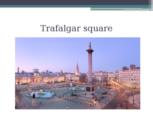 Trafalgar square 