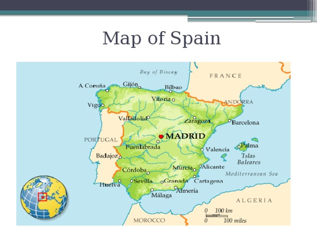 Map of Spain 