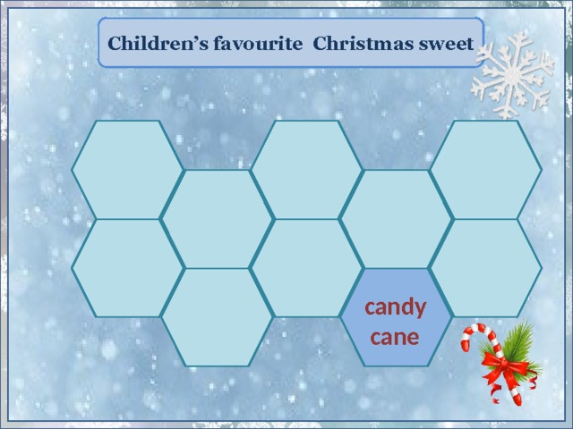 Children’s favourite Christmas sweet  candy  cane 
