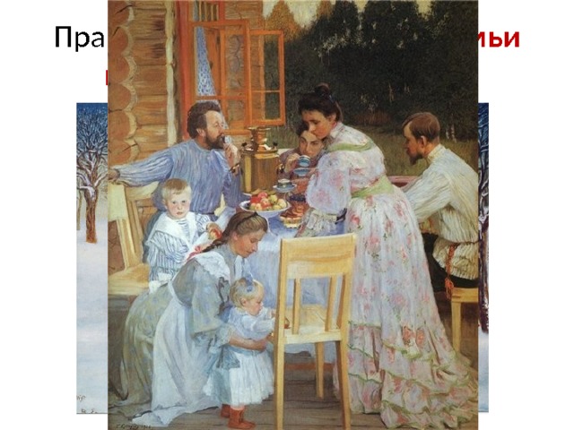 Практикум. Какие функции семьи изображены на картинах? 