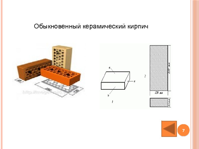 Обыкновенный керамический кирпич  