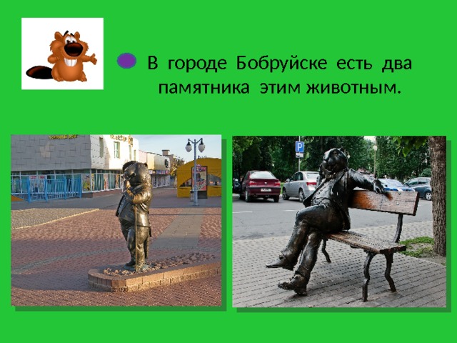 В городе Бобруйске есть два памятника этим животным. 