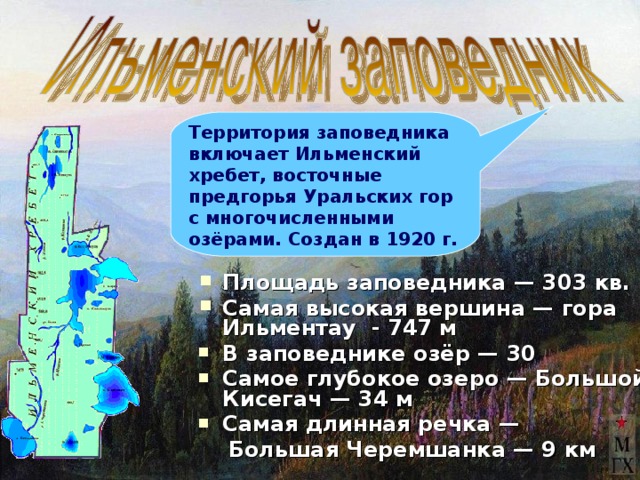 Презентация о заповедниках челябинской области