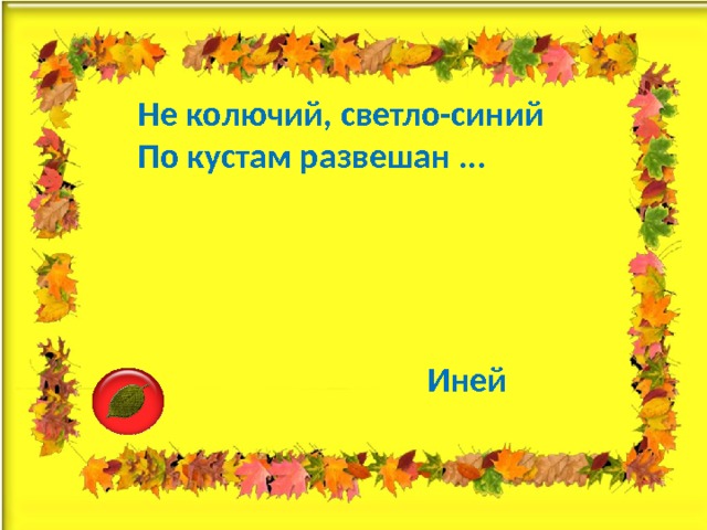 Ходит по лесу осень развешивает по кустам