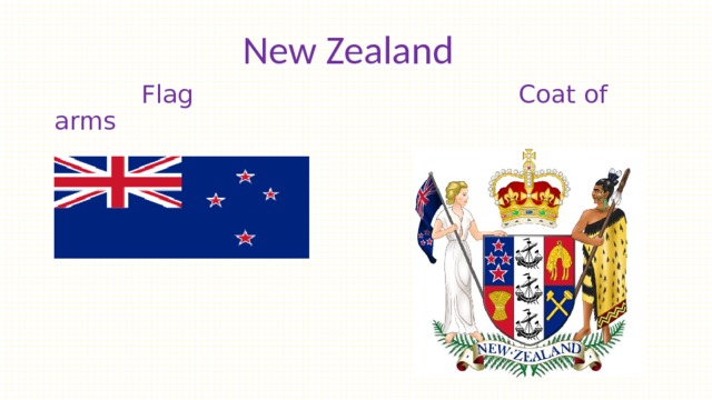 New Zealand    Flag  Coat of arms 