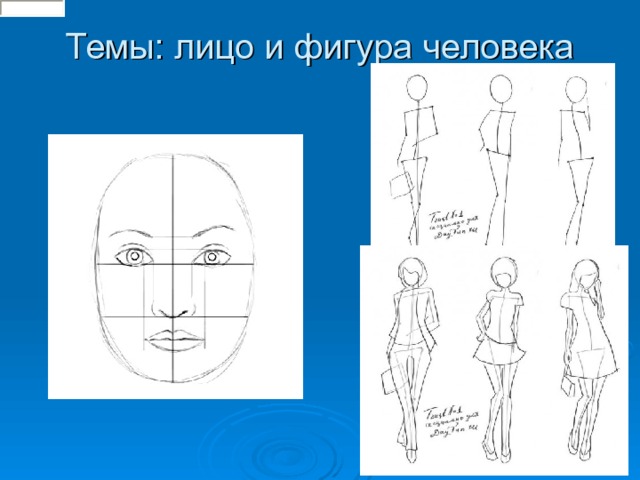 Темы: лицо и фигура человека 