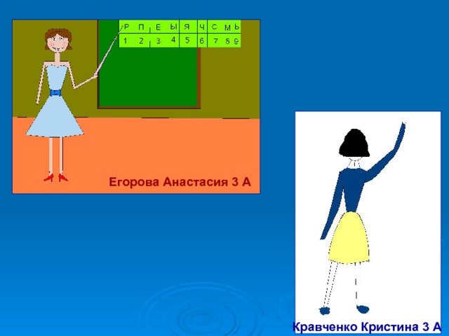 Егорова Анастасия 3 А Кравченко Кристина 3 А 