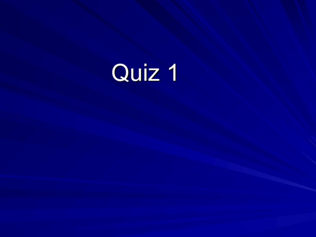  Quiz 1 