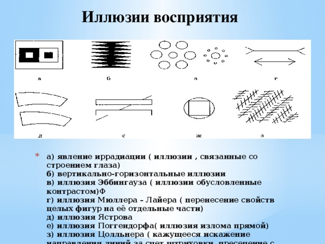 Иллюзии восприятия