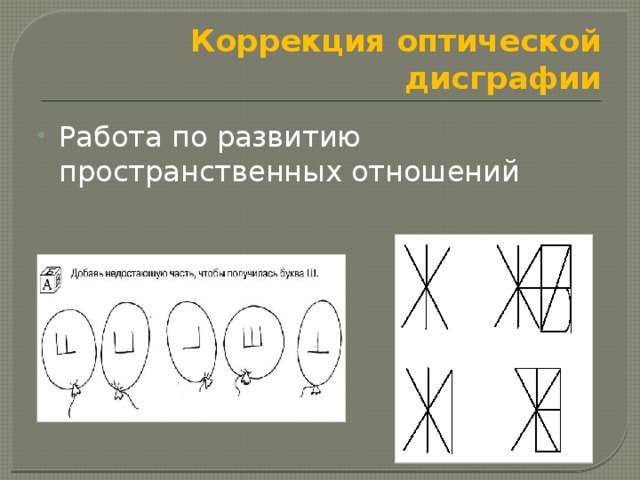 Коррекция оптической дисграфии