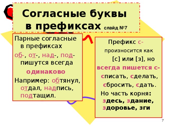 Одинаковые согласные