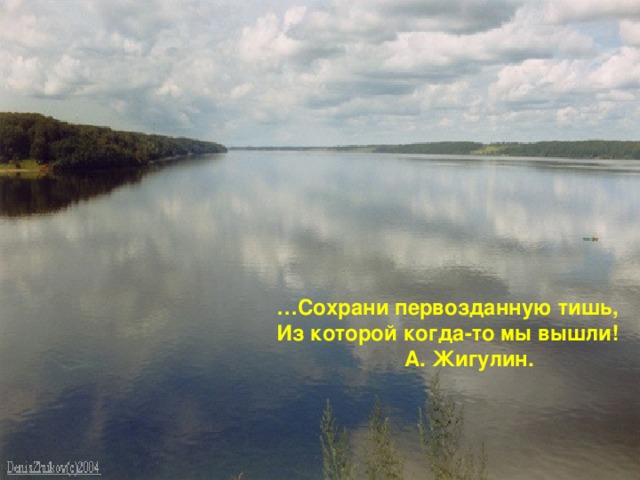 Волжская ГЭС … Сохрани первозданную тишь, Из которой когда-то мы вышли!   А. Жигулин. Я не против прогресса, Ни – ни!..