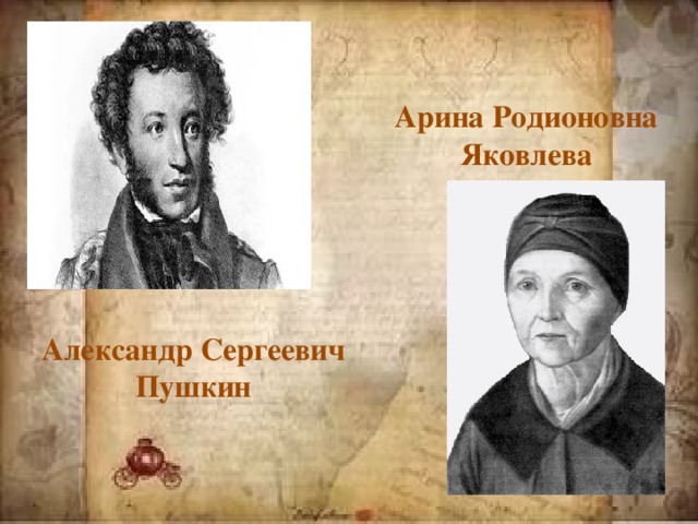 Арина Родионовна Яковлева Александр Сергеевич Пушкин